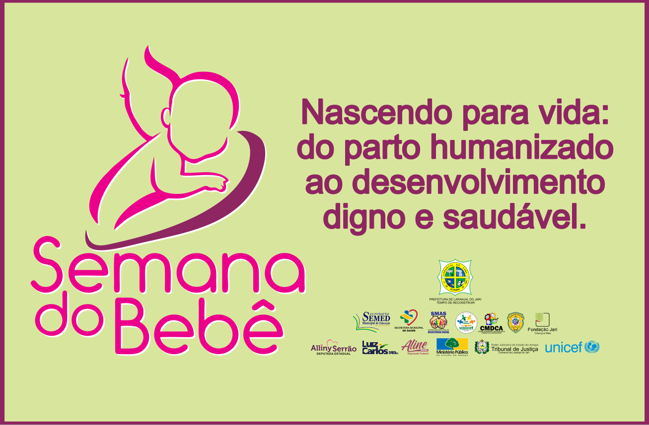 Prefeitura divulga programação da semana do bebê.